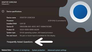 Windows 11 Settings to Get FAQ in Device Specs for Easier Troubleshooting