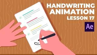 Animate Handwriting Effect in After Effects || 2D Corporate Explainer Animation Course Lesson 17