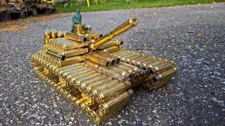 Making a Tank from Scrap Bullet Shell | DIY Bronze Tank from Scrap Cartridges