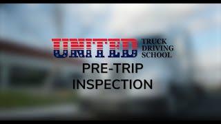 United Truck Driving School | Pre Trip Inspection