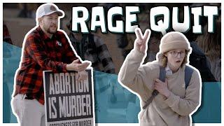 Feminist RAGE QUITS Debate With Abolitionist