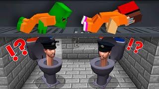 JJ and Mikey ESCAPE from SKIBIDI TOILET PRISON in Minecraft! - Maizen