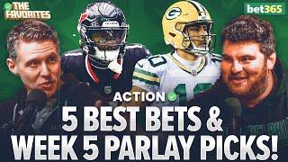 5 NFL Week 5 BEST BETS & NFL PARLAY Picks from Simon Hunter & Chad Millman | The Favorites Podcast