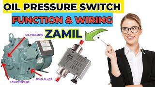 HVAC || OIL PRESSURE SWITCH || FUNCTION & WIRING LEARN || @v.techsolution