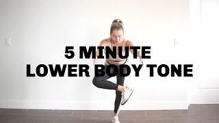 LEAN LEGS LOWER BODY // 5 MINUTE // NO EQUIPMENT