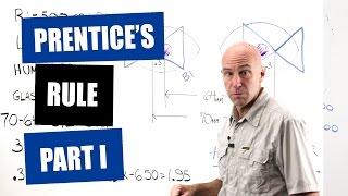 Optician Training: Prentice's Formula (Rule) Part 1