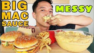 ️ MESSY EATING •  BIG MAC SAUCE +  BIG MAC x 2 ‼️ • mukbang • BIG BITES • LESS TALKING