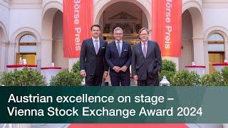 Austrian excellence on stage – Vienna Stock Exchange Award 2024