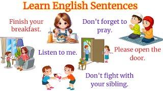 Learn English Sentences with Kids | Daily Use English Sentences | Speak English Sentences For Kids