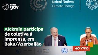  Alckmin participa de coletiva à imprensa, em Baku/Azerbaijão