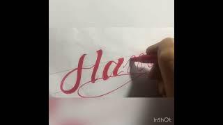 Hanan name calligraphy comment ur name subscribe@immutallyartandcalligraphy3170