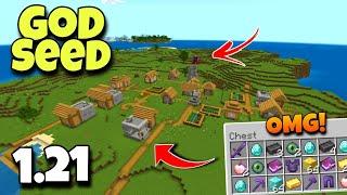 (God Seed) For Minecraft 1.21 Bedrock And Pocket Edition | Seed Minecraft 1.21 | Minecraft Seeds