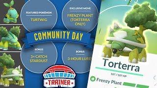 TOP 5 TIPS to MAXIMIZE SHINY TURTWIG COMMUNITY DAY + FRENZY PLANT SHINY TORTERRA | POKÉMON GO