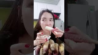 Lần đầu ăn thử măng tây bắc...hơi bất ngờ nha??? #hanhbeautytv #videongan #mangtaybac #mukbang