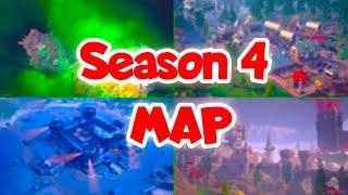 New Fortnite *SEASON 4* Map! (New POIS & Biome)