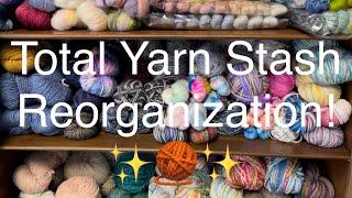 Beautiful Yarn Stash Makeover!!! 