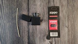 Замена и правильная укладка фитиля в Zippo 