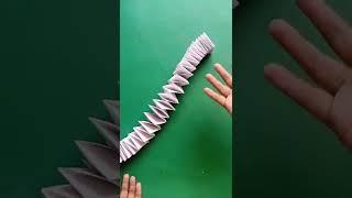 How to make slinky spring / Easy spring paper craft, #short #papercraft