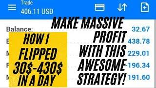 Boom & Crash Spike Strategy Flipped a 30$-430$ in a Day!. WATCH & CATCH SPIKES LIKE A PRO.