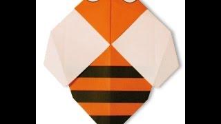 How to make origami Bee