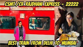 Mumbai Rajdhani Express 22222 | Most Luxurious Train | IRCTC Food Review | Delhi To Mumbai