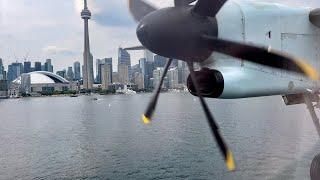 Air Canada Express Bombardier Q400 Skyline Landing at Toronto Billy Bishop | YUL-YTZ