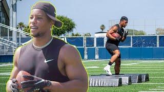 RB Drills with Saquon Barkley to Improve Agility & Ball Security!