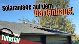 Solaranlage auf dem Gartenhaus montieren - 90 Sek. Tutorial - YUMA Solar Erfahrungen