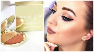 Becca-Jaclyn Hill Split Pans First Impressions Amaretto/Prosecco Pop | What's New In Beauty