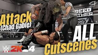 WWE 2k24 Universe Mode ALL 16 Attack CutScenes on Chad Gable (+New Wyatt Sicks CAWS)