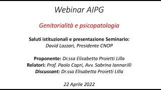 Webinar AIPG 22/04/2022 - Genitorialità e psicopatologia