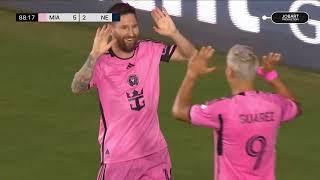 Messi First HAT TRICK in Inter Miami (6-2) New England Revolution