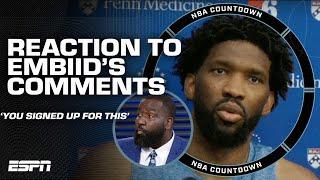 Joel Embiid speaks on 'He doesn't want to play' comments  'You signed up for this!' - Perk