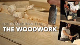 Building Log & Timber Frame Garage: Step-by-Step Construction Process Part l of ll