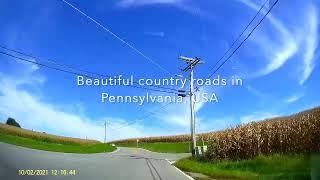 Beautiful country roads in Pennsylvania, USA