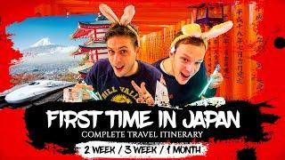 FIRST TIME travel in JAPAN Itinerary  14 days / 21 days / 1 Month