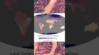 Land surface temperature 2010-2024/ Source: NASA Earth Observatory #earth #globalwarming #hot #cold