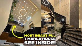 7 Marla Luxury House Tour | Rooftop BBQ, Mezzanine & For Sale in Bahria Town Islamabad