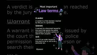 learn law terms daily #advocate