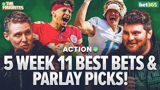 5 NFL Week 11 BEST BETS & NFL PARLAY Picks from Simon Hunter & Chad Millman | The Favorites Podcast