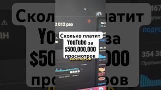 Сколько платит YouTube за 500 МЛН просмотров? 