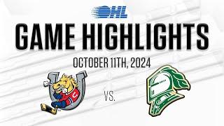 OHL Highlights: Barrie Colts @ London Knights Oct. 11, 2024