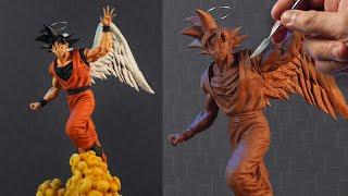 Sculpting GOKU ''We Were Angels'' | Dragon Ball Z [ Akira Toriyama Tribute ]