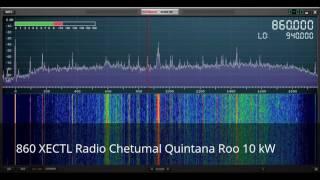 Roatan Honduras AM Broadcast band radio scan with SDRPlay