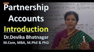 1. Introduction of Partnership Accounts - In Financial Accounting