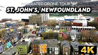 Breathtaking 4K Drone Footage Over St. John's, Newfoundland  | Scenic Aerial Views