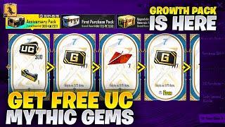 Get Free UC Return - Get Free Mythic Forge & Crystals - Anniversary Growth Pack - Growth Pack Pubg