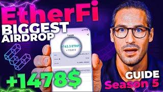 Biggest Airdrop EtherFi Season 5 LIVE: How can You get up to $15,000 Guide | New Airdrop Crypto