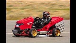 World’s Fastest Lawn Mower & I Drove It!! Honda's Mean Mower