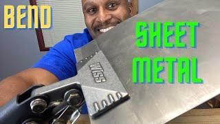 HOW TO BEND SHEET METAL WITHOUT A BRAKE